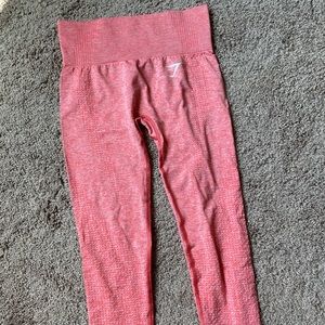 GymShark Seamless Legging XS (Coral)